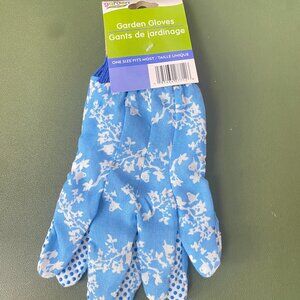 Floral Garden Gloves with PVC Dots – One Size (NWT)